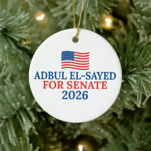 Décoration En Céramique Abdul El-Sayed au Sénat Élection de Noël 2026