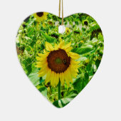 Décoration En Céramique Abeille sur tournesol jaune (Droite)