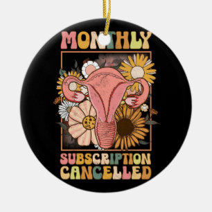 Décoration En Céramique Abonnement mensuel annulé Uterus support Hyst
