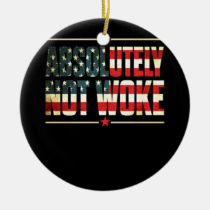 Décoration En Céramique Absolument pas Woke Anti Woke Annuler la culture