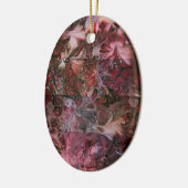 Décoration En Céramique Abstract Oval Christmas Ornament- plain back (Gauche)