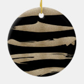 Décoration En Céramique abstrait contemporain chic noir brush course (Dos)