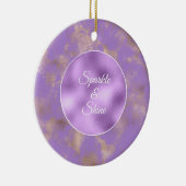 Décoration En Céramique Abstrait d'or violet (Droite)