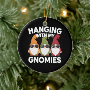 Décoration En Céramique Accrochage Avec Mes Gnomes Drôle De Nain De Jardin