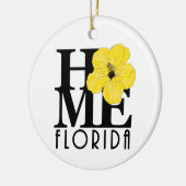 Décoration En Céramique ACCUEIL Floride Hibiscus jaune (Gauche)