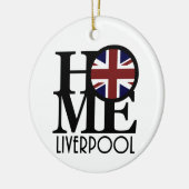 Décoration En Céramique ACCUEIL Liverpool (Drapeau UK) (Gauche)