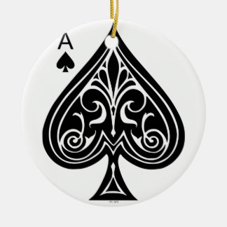Décoration En Céramique Ace of spades, playing card, poker, blackjack