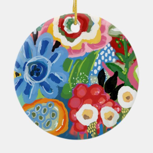 Décoration En Céramique Acrylique Fleur (Dos)