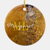Décoration En Céramique Adele, Lady in Gold de Gustav Klimt, Monogrammé (Dos)