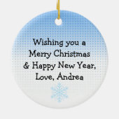 Décoration En Céramique Adieu 2020 Bienvenue 2021 Funny Retro Christmas (Dos)