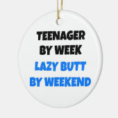 Décoration En Céramique Adolescent par Week Lazy Butt par Weekend (Gauche)