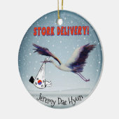 Décoration En Céramique Adoption coréenne - Livraison de la cigogne (Gauche)