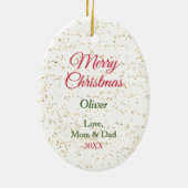 Décoration En Céramique Adorable berger allemand chiot Chiot Noël Stocker (Dos)