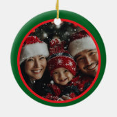 Décoration En Céramique Adorable Ours En Conflit De Noël Personnalisé (Dos)