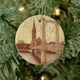 Décoration En Céramique Adorno De Cerámica Le Pont Bruyant (Inverness -