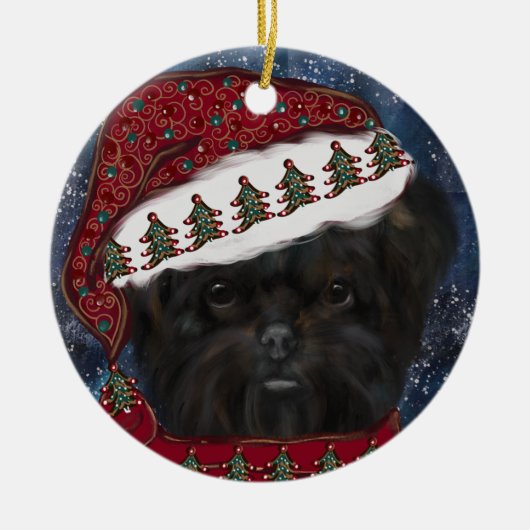 Décoration En Céramique Affenpinscher  (Devant)