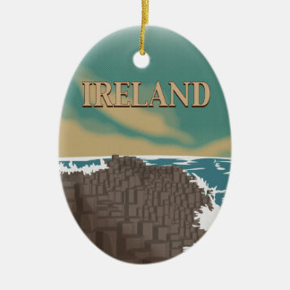 Décoration En Céramique Affiche de voyage en Irlande Giant's Causeway