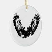 Décoration En Céramique Aigle noir et blanc (Droite)