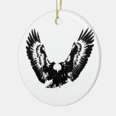 Décoration En Céramique Aigle noir et blanc (Gauche)