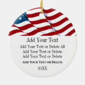 Décoration En Céramique Aigle patriotique (Dos)