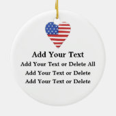 Décoration En Céramique Aigle patriotique (Dos)