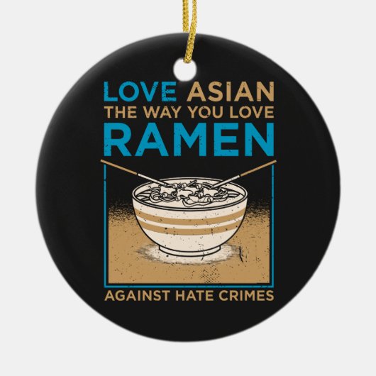 Décoration En Céramique Aimer Asiatique Comme Vous Aimez Ramen (Devant)
