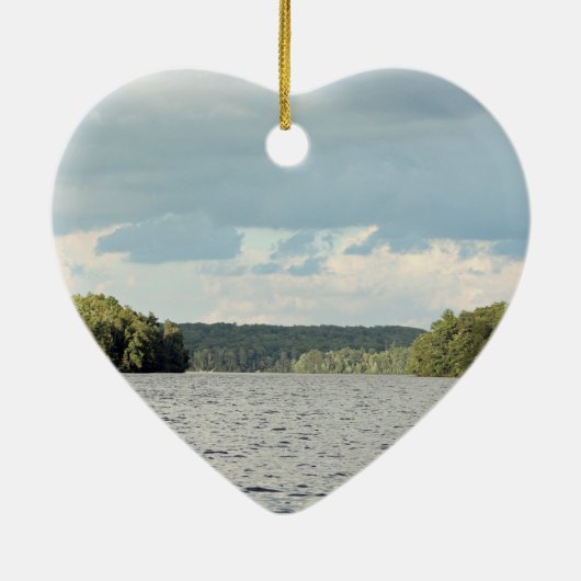 Décoration En Céramique Aimer l'ornement du lac (Dos)