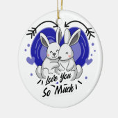 Décoration En Céramique Aimez-vous tant la Saint Valentin lui offrir (Gauche)