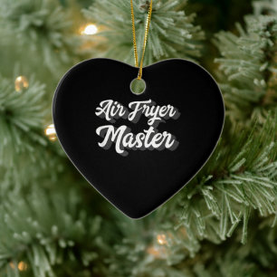 Décoration En Céramique Air Fryer Master Cook Food Love Retro Chicken