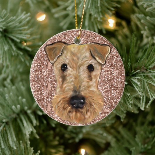 Décoration En Céramique Airedale Terrier (Arbre)