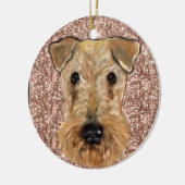 Décoration En Céramique Airedale Terrier (Gauche)