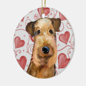 Décoration En Céramique Airedale Terrier (Gauche)