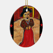 DÉCORATION EN CÉRAMIQUE AIREDALE TERRIER (Droite)