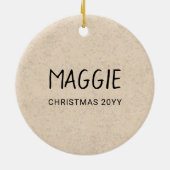 Décoration En Céramique Airedale Terrier Bingley Terrier Chien Tête Et Nom (Dos)