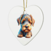 Décoration En Céramique Airedale Terrier Chien Chien Chien Chien Chien Per (Gauche)