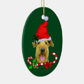 Décoration En Céramique Airedale Terrier Noël (Droite)