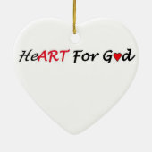 Décoration En Céramique Airelle et pin (Dos)