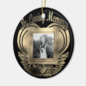 Décoration En Céramique Ajouter Photo Custom Memorial Heart (Gauche)