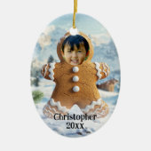 Décoration En Céramique Ajouter Photo Gingerbread Homme Cookie Photo Frame (Devant)