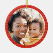 Décoration En Céramique Ajouter Photo Moderne Classique Rouge Plaid (Devant)