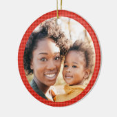 Décoration En Céramique Ajouter Photo Moderne Classique Rouge Plaid (Gauche)