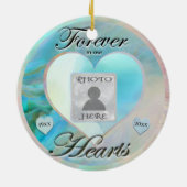 Décoration En Céramique Ajouter un mémorial du coeur photo (Dos)