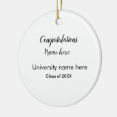 Décoration En Céramique ajouter votre texte simple diplôme ajouter le nom (Gauche)