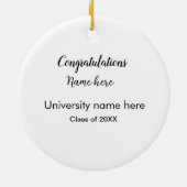 Décoration En Céramique ajouter votre texte simple diplôme ajouter le nom (Dos)