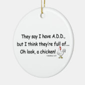 Décoration En Céramique AJOUTEZ complètement des poulets (Gauche)