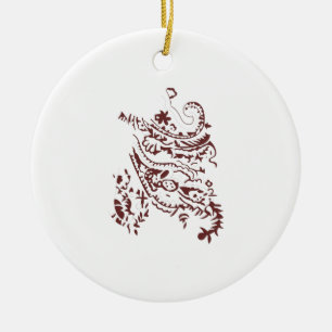 Décoration En Céramique Ajoutez du charme à votre arbre avec saké joyeux