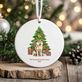 Décoration En Céramique Akita Inu Chien Noël personnalisé