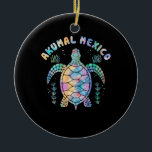 Décoration En Céramique Akumal, Mexico, Sea Turtle<br><div class="desc">This Akumal sea turtle apparel is the perfect gift for that special someone close to you. This fun vintage turtle clothing is the perfect birthday present and surprise venin.</div>
