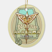 Décoration En Céramique Alabama Nurse Caduceus (Gauche)