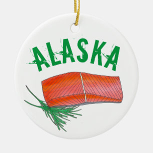 Décoration En Céramique Alaksan Saumon Seafood Restaurant Fishmonteur Chef